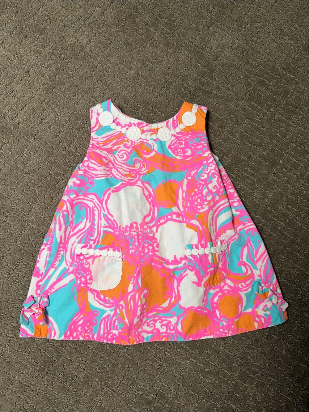 Lilly Pulitzer Little Lilly Classic Shift Dress in Feeling Tanked Print 12-18 MO